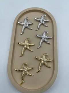 Подвеска морская звезда с инкрустацией